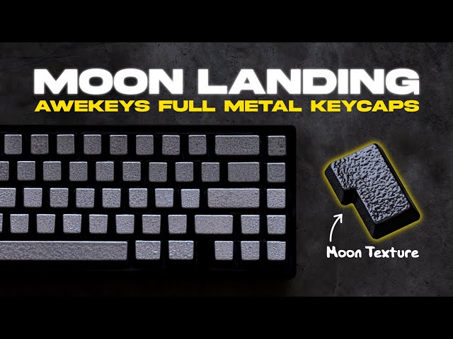 新品未使用 awekeys メタルキーキャップ Moon Landing Full Metal Keycaps Set - Moon Landing – Awekeys