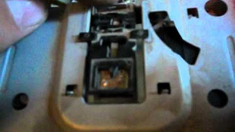 Inside of a floppy disk and a floppy drive