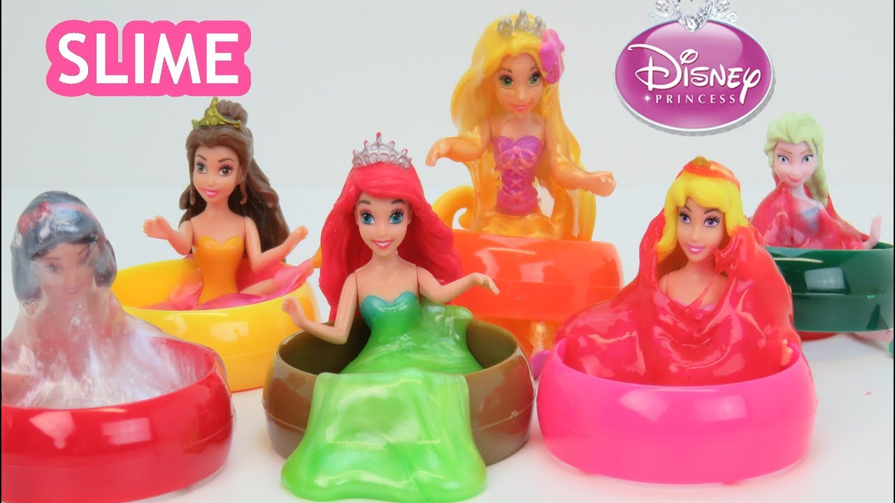 DISNEY PRINCESS MAGIC CLIP SLIME FRUIT Shaped & color | Toystosurprise
