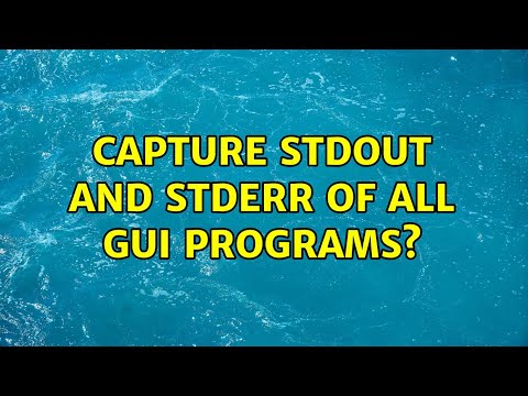 Ubuntu: capture stdout