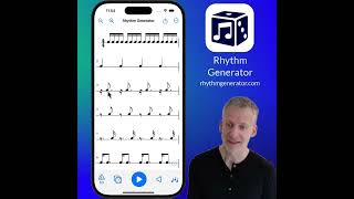 Rhythm Generator App for iPhone/iPad.  Sharpen your sight-reading skills