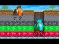 DIRT Vs DIAMOND Power PICKAXE BATTLE In Minecraft 