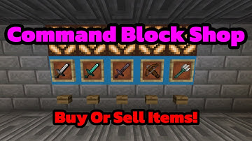 Minecraft Bedrock: Buy and Sell Shop | Command Block Tutorial