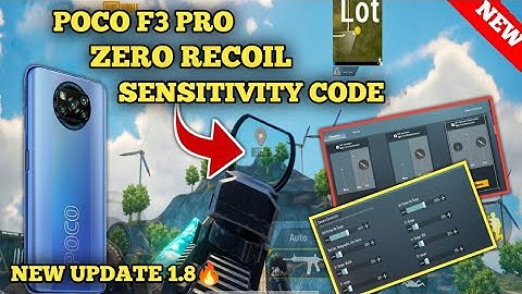 POCO X3 PRO PUBG New Sensitivity Settings | GYRO & NON GYRO WITH SENSI+CODE 🔥 OF NEW UPDATE 1.8.0