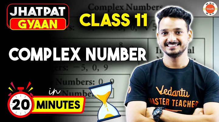 Class 11 Maths Chapter 4 Complex Numbers One Shot in 20 Minutes | Jhatphat Gyaan