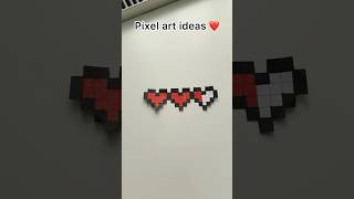 Easy pixel art ideas ❤️❤️❤️ #pixelartideas #art #pixelart #pixel #shorts
