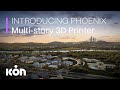 Multistory robot to 3d print homes  icon unveils phoenix