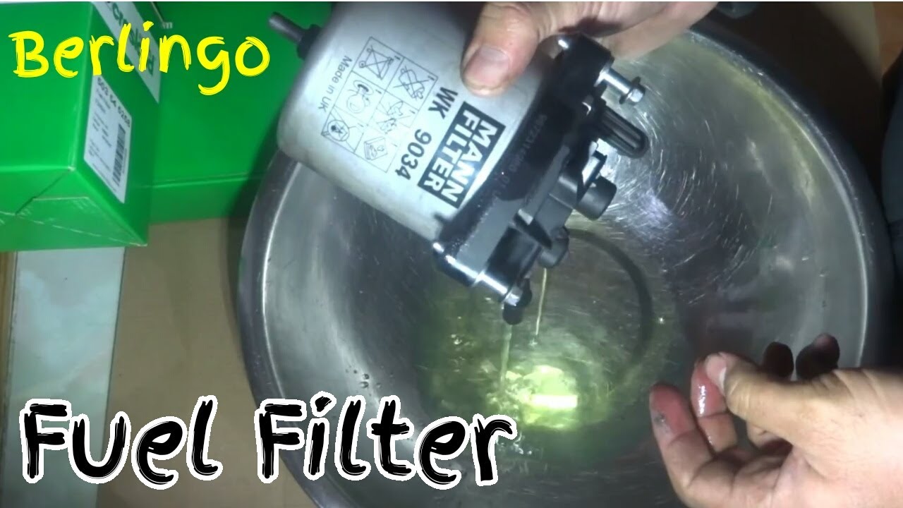 How To Change Fuel Filter On Citroën Berlingo. YouTube