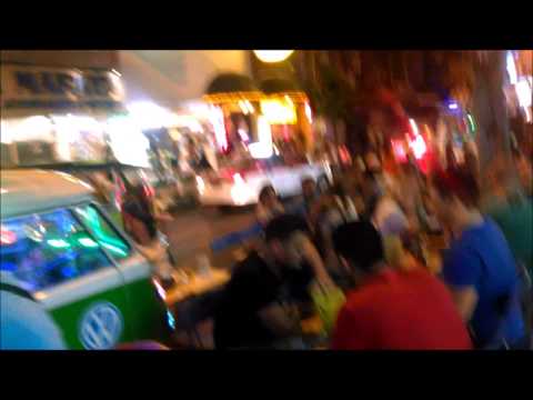 Tourists Enjoying Dining and Eating Late Night on Soi 11, Bangkok
