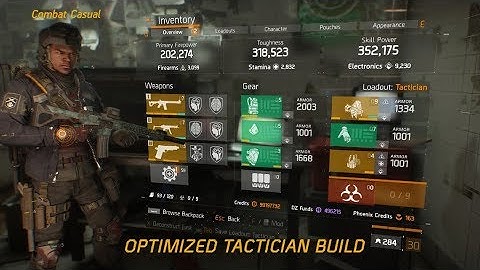 The Division 1.8 Tactician Build