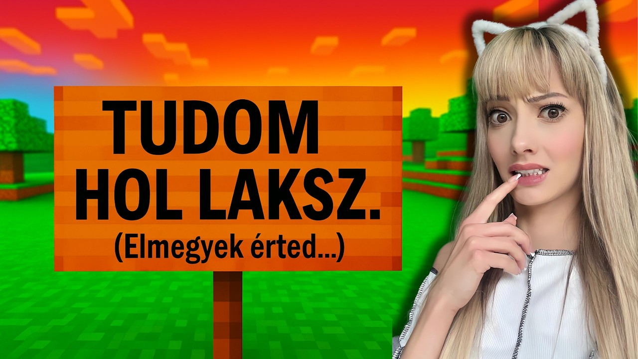 MINECRAFT!😱 Tudja a  címem!