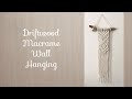 Macrame Driftwood Wall Hanging Tutorial-- First time working with single strand cord and driftwood