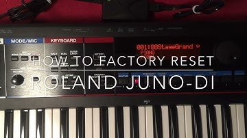 How to factory reset (initialize) Roland JUNO-Di.