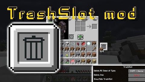 Minecraft 1.19.2 - TrashSlot mod