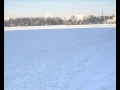 View of Ternopol pond in winter