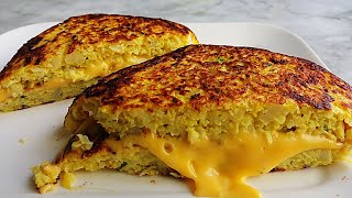 Deliciousnessly | Cauliflower Grilled Cheese| Vegetarian Recipes| Healthy Dinner Recipe