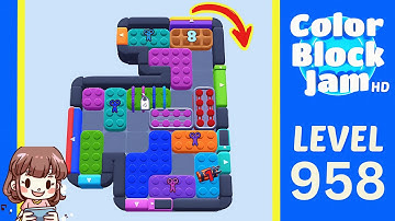 Color Block Jam Level 958 Solution Walkthrough