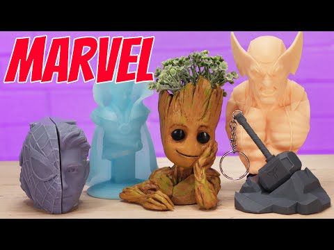 3D Printing Marvel Super Heroes
