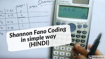 SHANNON FANO CODING solved example | Electronics Subjectified | in hindi