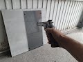 can my airsoft revolver break tempered glass ?