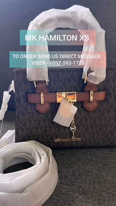 Michael kors Hamilton Small Bag Reveal / Black and Brown