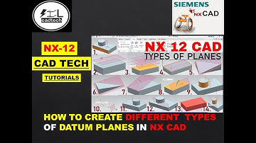 Nx 12.0 Datum Planes In Nx Cad || NX CAD TUTORIAL
