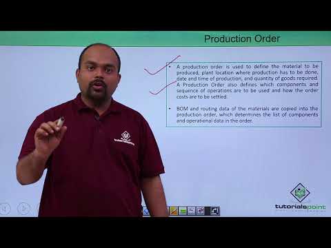 SAP PP - Production Order