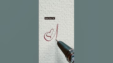 How to Write a Heart Font “M”