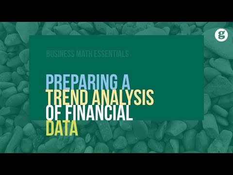 Preparing a Trend Analysis of Financial Data