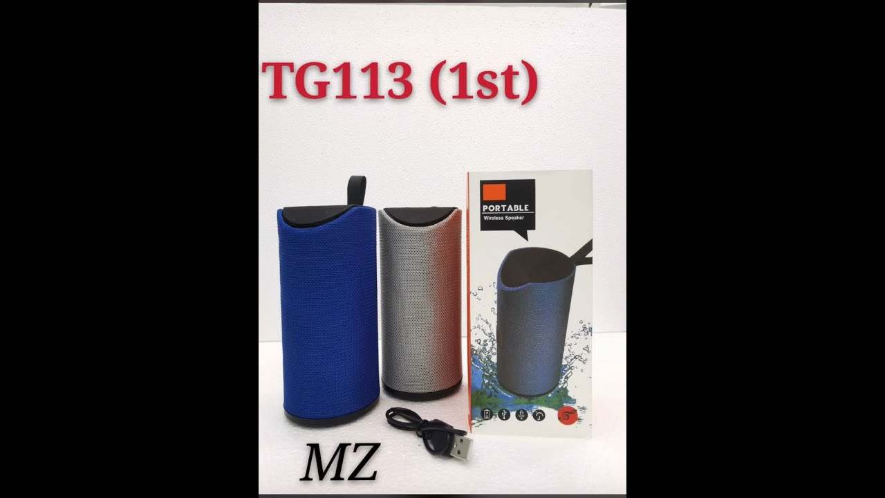 Portable Wireless Speaker TG113 YouTube