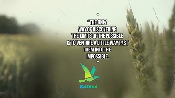 “The only way of discovering the limits of the possible.......