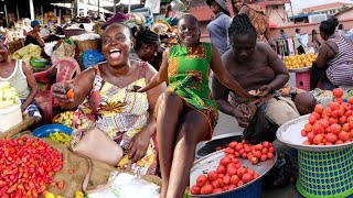 REAL PRICE OF FOOD IN GHANA'S INTERNATIONAL MARKET IN VOLTA REGION || VLOGMAS DAY 8