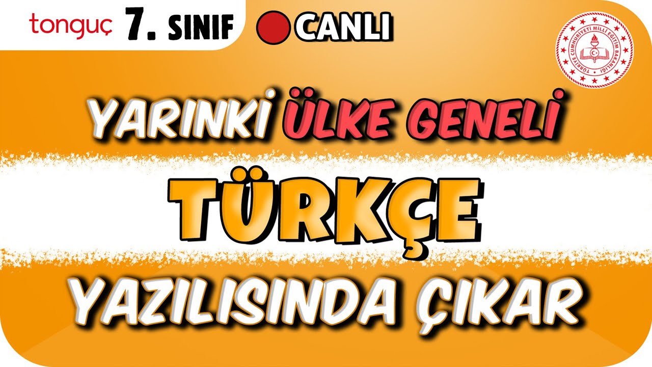 YARINKİ ÜLKE GENELİ TÜRKÇE SINAVINA HAZIRLIK❗ ✍🏻7. SINIF #2026