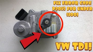 Fix Error Code P2015 On Your Volkswagen TDI for Under $100! Diesel Geek Repair Bracket!