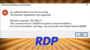 Fix RDP An authentication error has occurred I Remote Desktop Protocol in Windows | Easy Solution