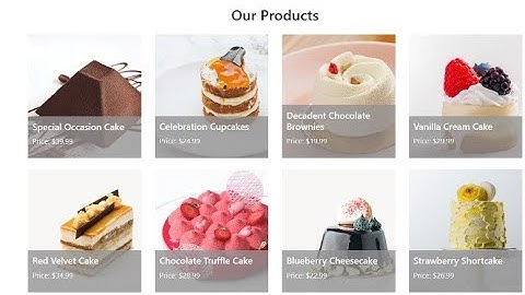 Cake shop Responsive website using html css and bootstrap
