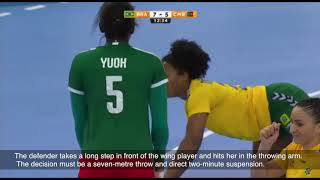 Hit in the throwing arm | Video analysis | IHF Education Centre