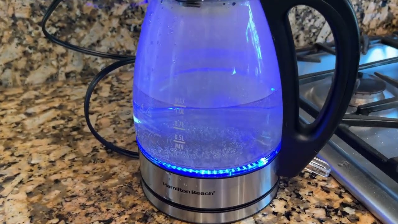 Hamilton Beach Electric Kettle, Boiling Water Demo Review, Model 40865