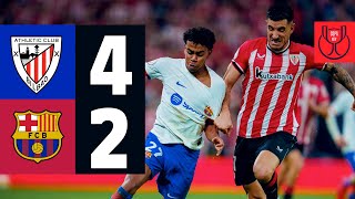 RESUMEN I ATHLETIC CLUB 4 vs 2 FC BARCELONA | COPA DEL REY 🔵🔴