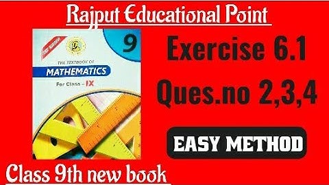 Exercise 6.1 | question no 2, 3,4 | class 9th new book | sindh text book