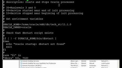 Oracle - Automating Database Startup on Linux and Windows