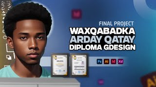 Graphic Design Diploma | Final Project Review | Qiimeynta Waxqabka Diplomada #OSMAN_MOHAMUD