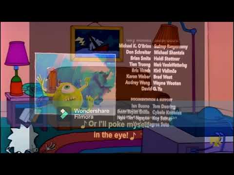 Monsters, Inc. The Simpsons End Credits (2001-1990) Fullscreen