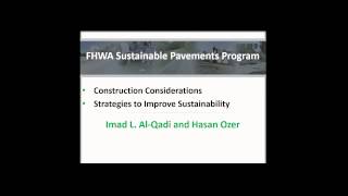 Sustainable Pavements Webinar #2 Part 4