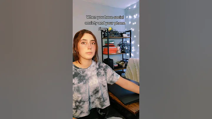 When you have social anxiety and your phone rings 😅 #anxiety #introvert