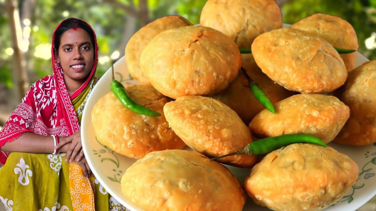 আটা আর মুগ ডালের খাস্তা কচুরি রেসিপি একবার খেলে বারবার খেতে মন চাইবে | Moong daal Kachori recipe