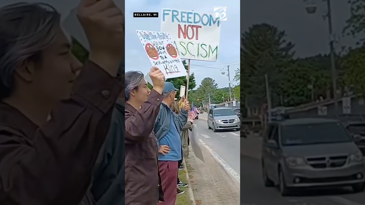 No Kings Rallies Spread Out Across Michigan In Protest Of President Trump