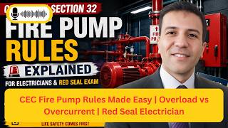 Fire Pump Rules Explained | Canadian Electrical Code 2024 | Red Seal Exam Prep