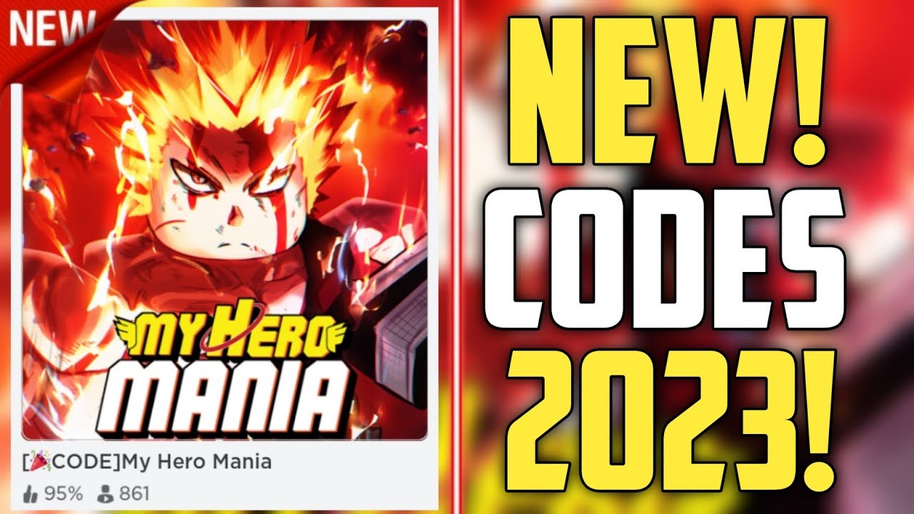 FUTURE CODES!!  *NEW* ROBLOX MY HERO MANIA CODES 2023! (CODE