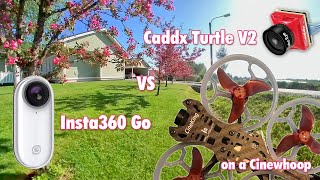 The End of Split style HD cameras? Insta360 GO vs Caddx Turtle V2 on a Cinewhoop [4K upscale]